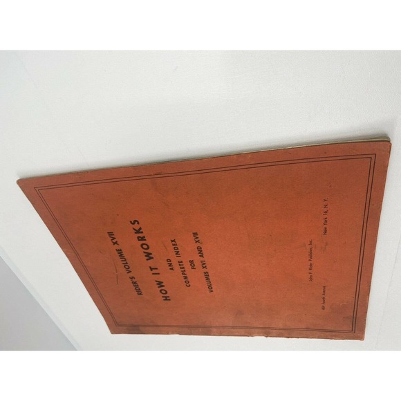 1948 Riders Vol XVII How It Works Complete Index Vol XVI and XVII John F Rider - Picture 6 of 11